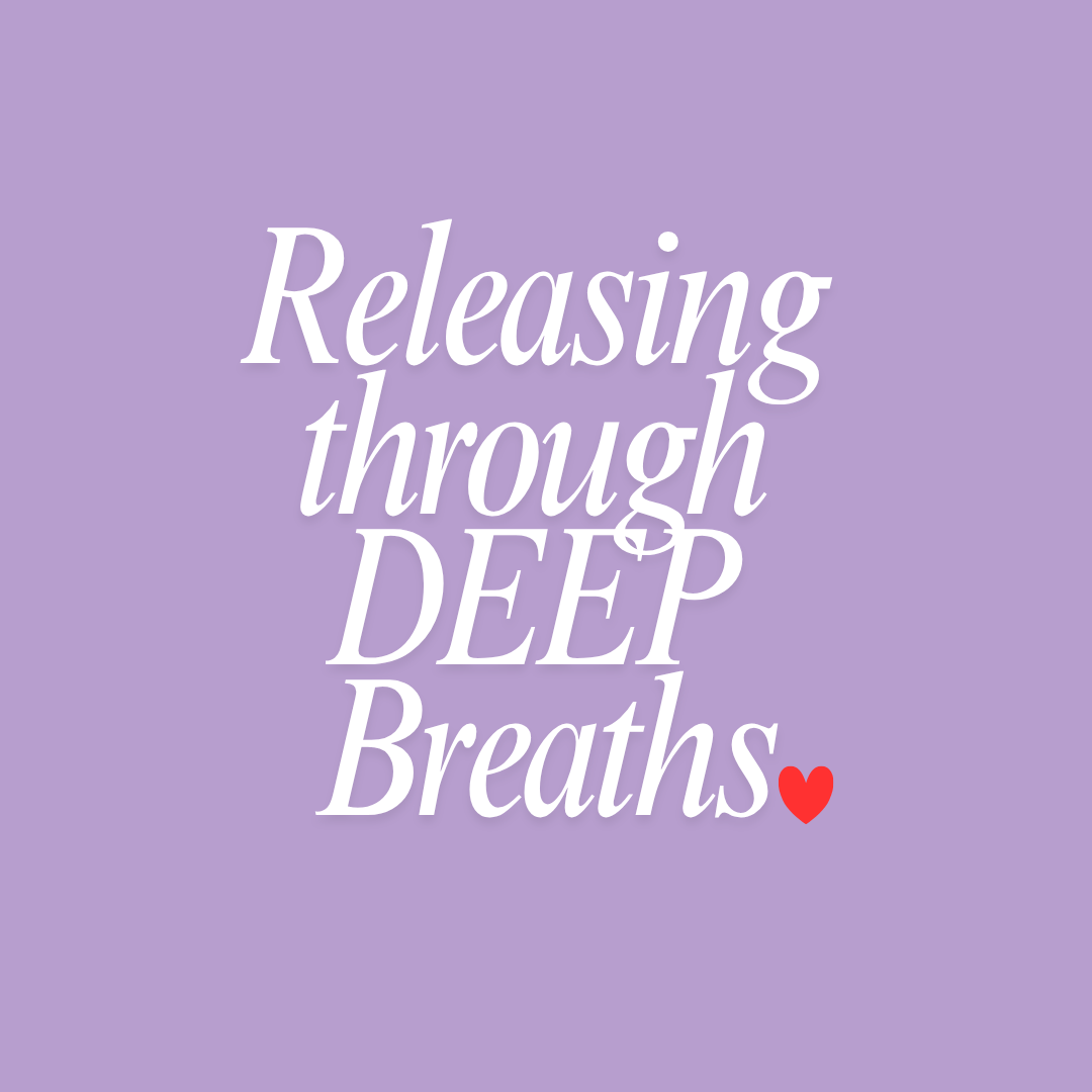 Mental health support- Releasing through deep breaths