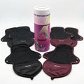 Non-Toxic Cloth Reusable Menstrual Pads, OEKO-TEX -Plumbunch (Set of 6 pads)