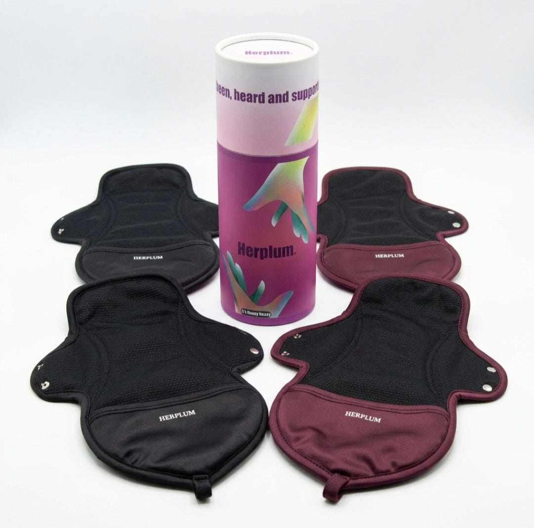 Non-Toxic Cloth Menstrual Reusable Pads - Starter Kit (4-Pack)